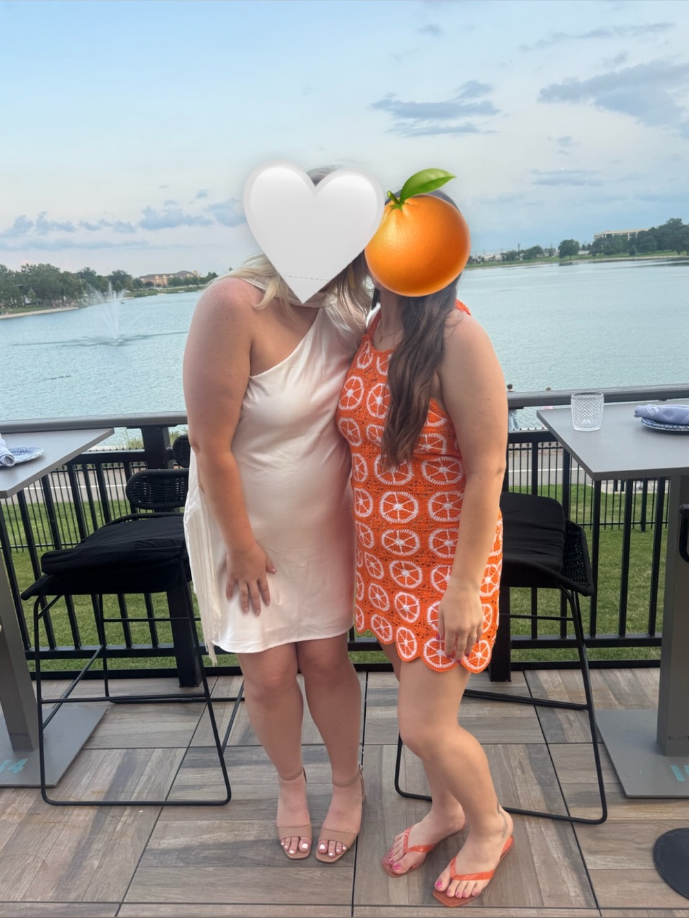 Show Me Your MuMu Orange & White Crochet Mini Dress - Picture 5 of 5